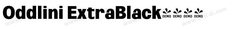 Oddlini ExtraBlack字体转换 Oddlini ExtraBlack字体转换